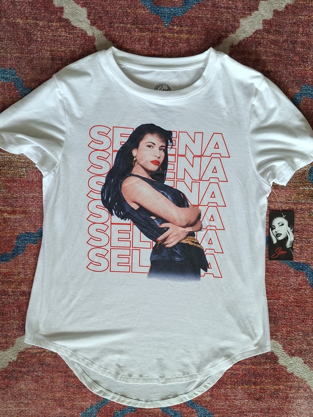*NWT* Selena Tejano Singer White Short-Sleeve Tee